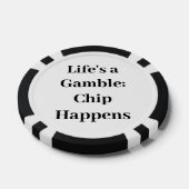 Zwart en wit poker chips (Enkel)