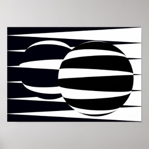 Zwart en wit poster