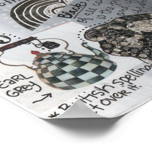 Zwart en wit poster (Hoek)