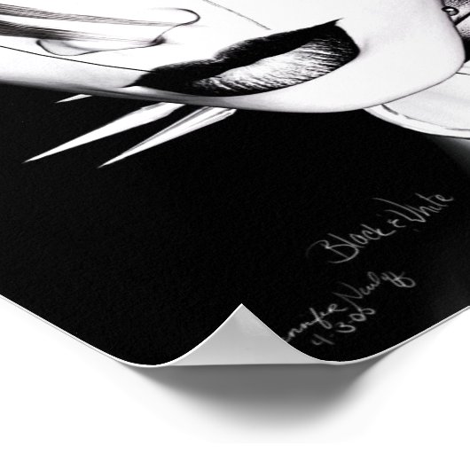 Zwart en wit poster (Hoek)