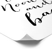 Zwart en Wit Poster Print 8.5x11 Ik hou van jou (Hoek)