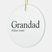 Zwart en Wit Pret Opa Grootvader Papa Keramisch Ornament (Links)