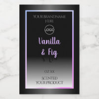 Zwart en wit productlabels Lichtgevend frame logo