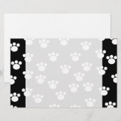 Zwart en wit proefschrift printpatroon. briefpapier (Voorkant / Achterkant)