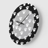 Zwart en wit proefschrift printpatroon. grote klok (Hoek)