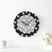 Zwart en wit proefschrift printpatroon. grote klok (Huis)