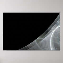 Zwart en wit randschilderij of Poster