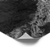 Zwart en wit Rocky Cliff verticaal 16x20 Poster (Hoek)