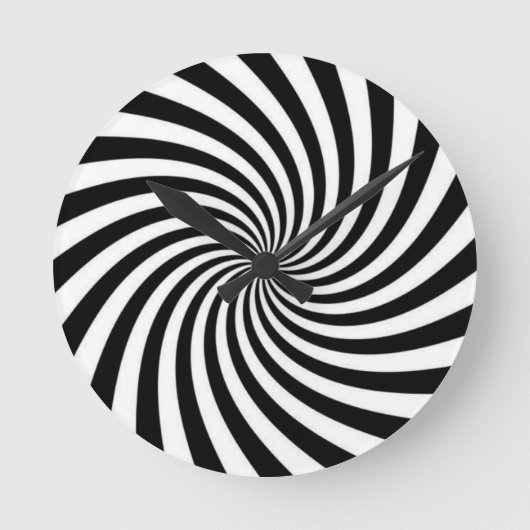 Zwart en wit ronde klok (Voorkant)