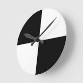Zwart en wit ronde klok (Hoek)