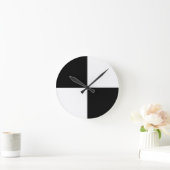 Zwart en wit ronde klok (Huis)