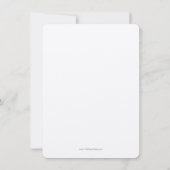 Zwart en Wit Save The Date Kaart Elegant (Achterkant)