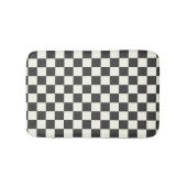 Zwart en wit schaakbord uit badmat (Voorkant)
