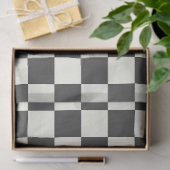 Zwart en wit schaakbord uit tissuepapier (Geschenk)