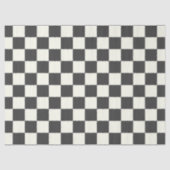 Zwart en wit schaakbord uit tissuepapier (Voorkant)