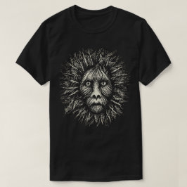 Zwart en wit Scratchboard T-shirt