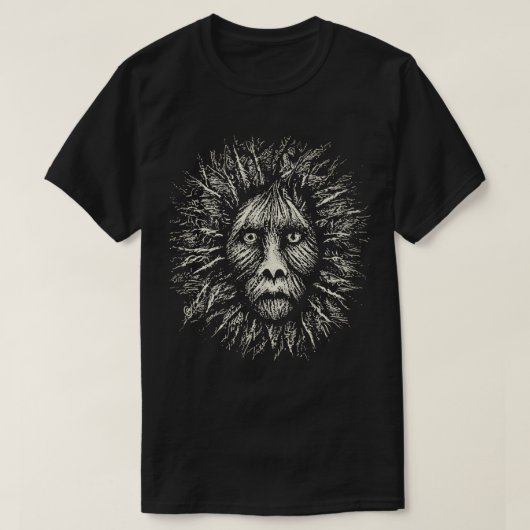 Zwart en wit Scratchboard T-shirt (Design voorkant)