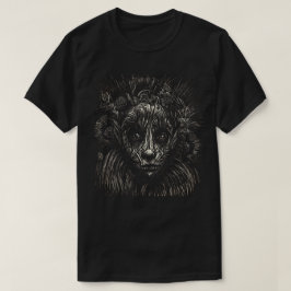 Zwart en wit Scratchboard T-shirt