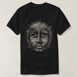 Zwart en wit Scratchboard T-shirt