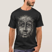 Zwart en wit Scratchboard T-shirt (Voorkant)
