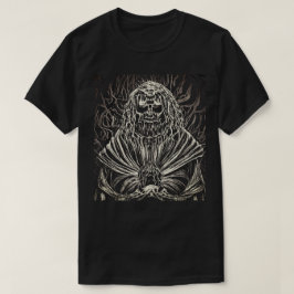 Zwart en wit Scratchboard T-shirt