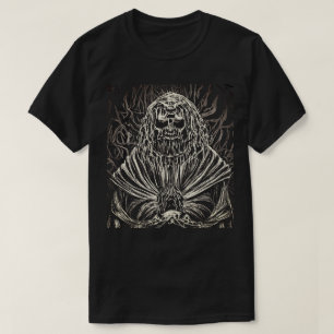 Zwart en wit Scratchboard T-shirt