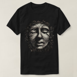 Zwart en wit Scratchboard T-shirt