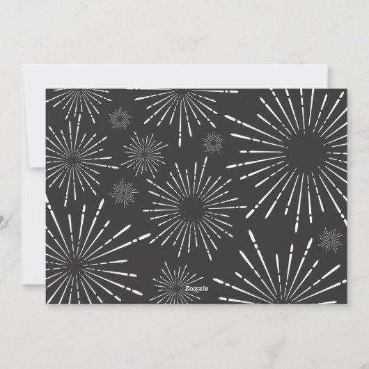 Zwart en wit script, smakelijk kerstfeest multi-fo feestdagenkaart (Achterkant)