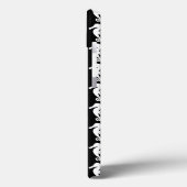 Zwart en wit Seapaarden Patroon. Case-Mate iPhone Case (Achterkant / Links)