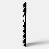 Zwart en wit Seapaarden Patroon. Case-Mate iPhone Case (Achterkant / Rechts)