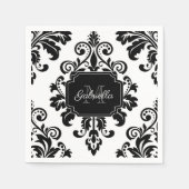  zwart en wit servet (Voorkant)