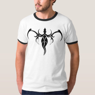 Zwart en Wit Sierlijk Stam Olifant Mandala T-shirt