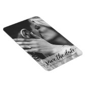 Zwart en wit sparen de foto van de Datum verticaal Magneet (Rechterzijde)