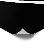 Zwart en wit spiraal ontwerp. poster (Hoek)