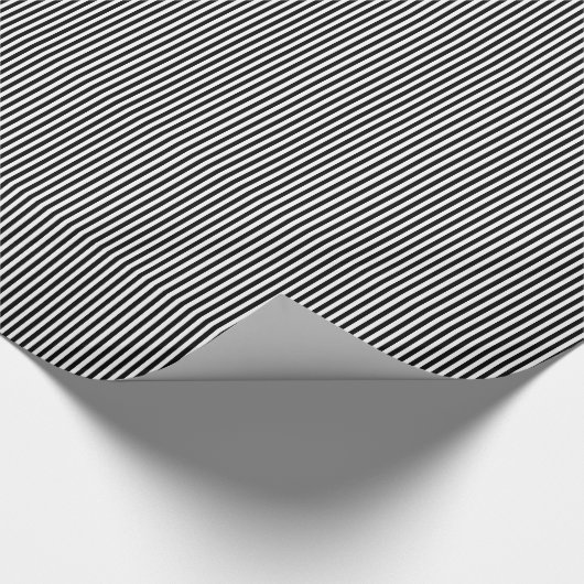 Zwart en wit Stripes 09-cadeaupapier voor onmiddel Cadeaupapier (Hoek)