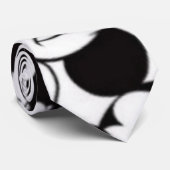 Zwart en wit stropdas (Opgerold)