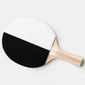Zwart en wit tafeltennisbatje (Zijkant)