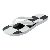 Zwart en wit  teenslippers (Schuin)