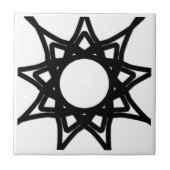 Zwart en wit tegeltje (Voorkant)
