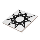 Zwart en wit tegeltje (Zijkant)