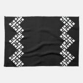 Zwart en wit theedoek (Horizontaal)