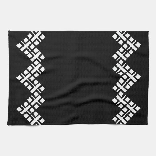 Zwart en wit theedoek (Horizontaal)