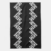 Zwart en wit theedoek (Verticaal)