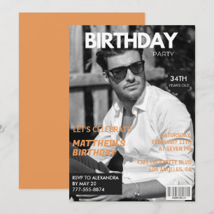 Zwart en wit Tijdschrift Redactioneel 34ste verjaa Kaart