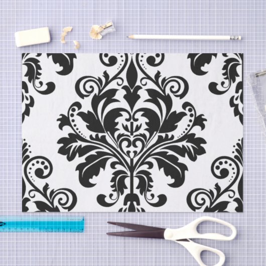 zwart en wit tissuepapier (Craft)