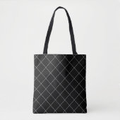 Zwart en wit tote bag (Voorkant)