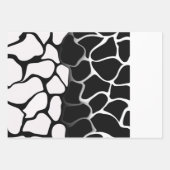 Zwart en wit verlooppapier inpakpapier vel (Voorkant 3)