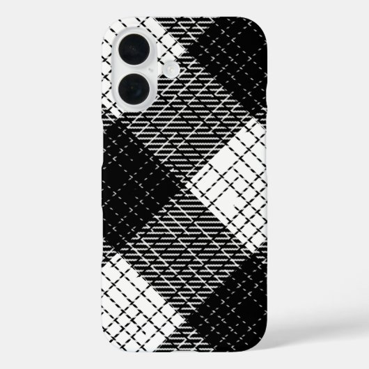 Zwart en wit vet geblokt geruit ontwerp Case-Mate iPhone case (Achterkant)