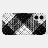 Zwart en wit vet geblokt geruit ontwerp Case-Mate iPhone case (Achterkant (horizontaal))