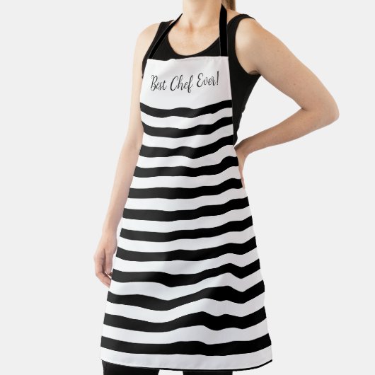 Zwart en wit vet schort (Insitu)